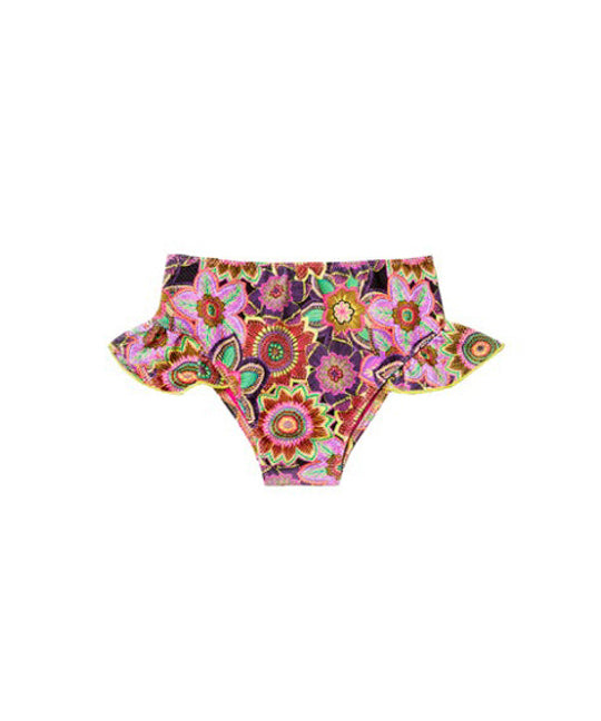 4GIVENESS Slip Fantasia Tropical Bouquet con Ruches per Neonate