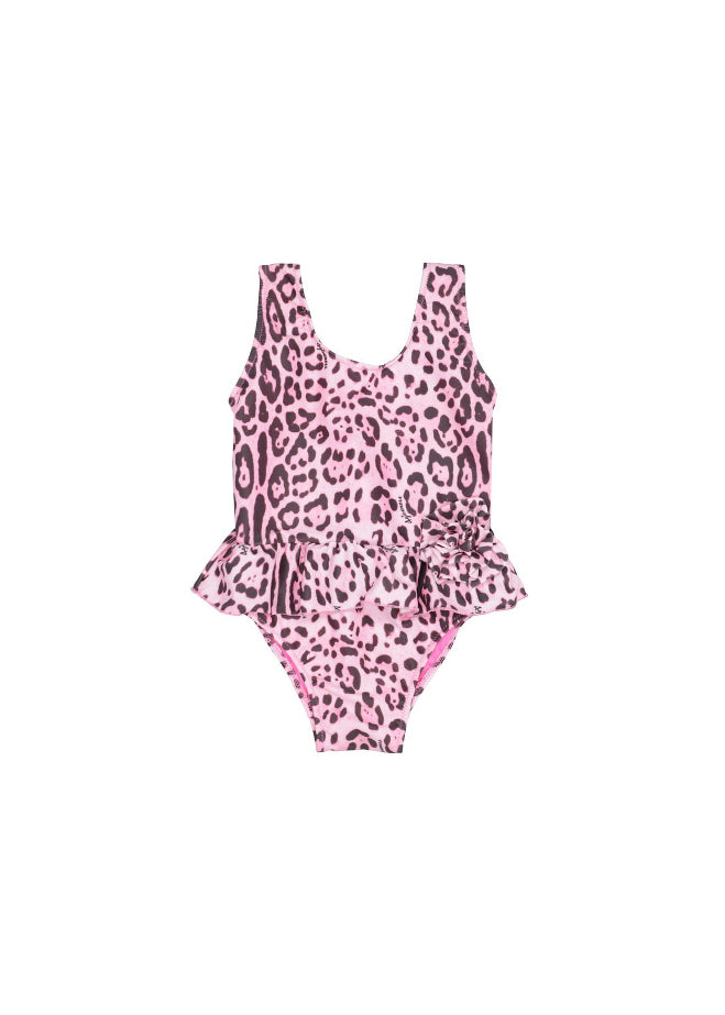 4GIVENESS Costume Monokini Fantasia Maculata Rosa per Neonate