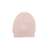 Elisabetta Franchi La Mia Bambina Cappello Rosa con Logo per Neonate