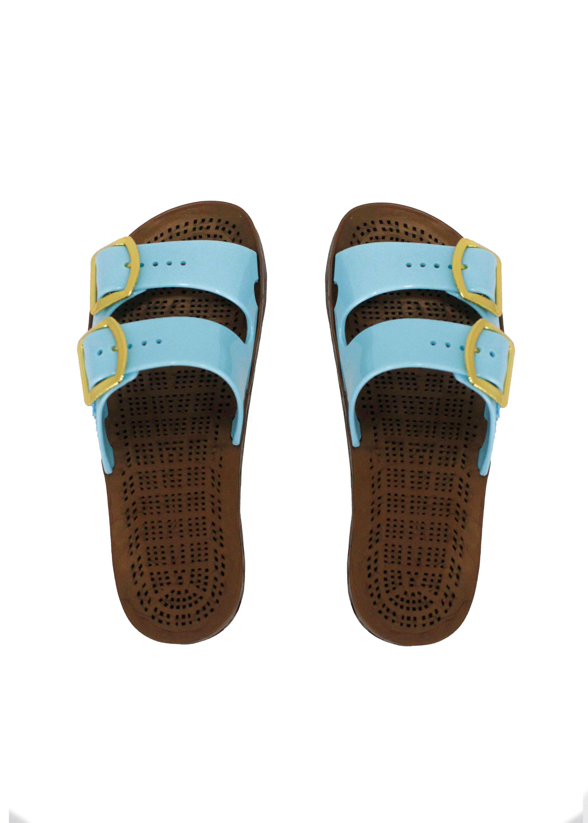 Sensi Kids Prestige Sandalo Celeste Doppia Fascia per Bambine