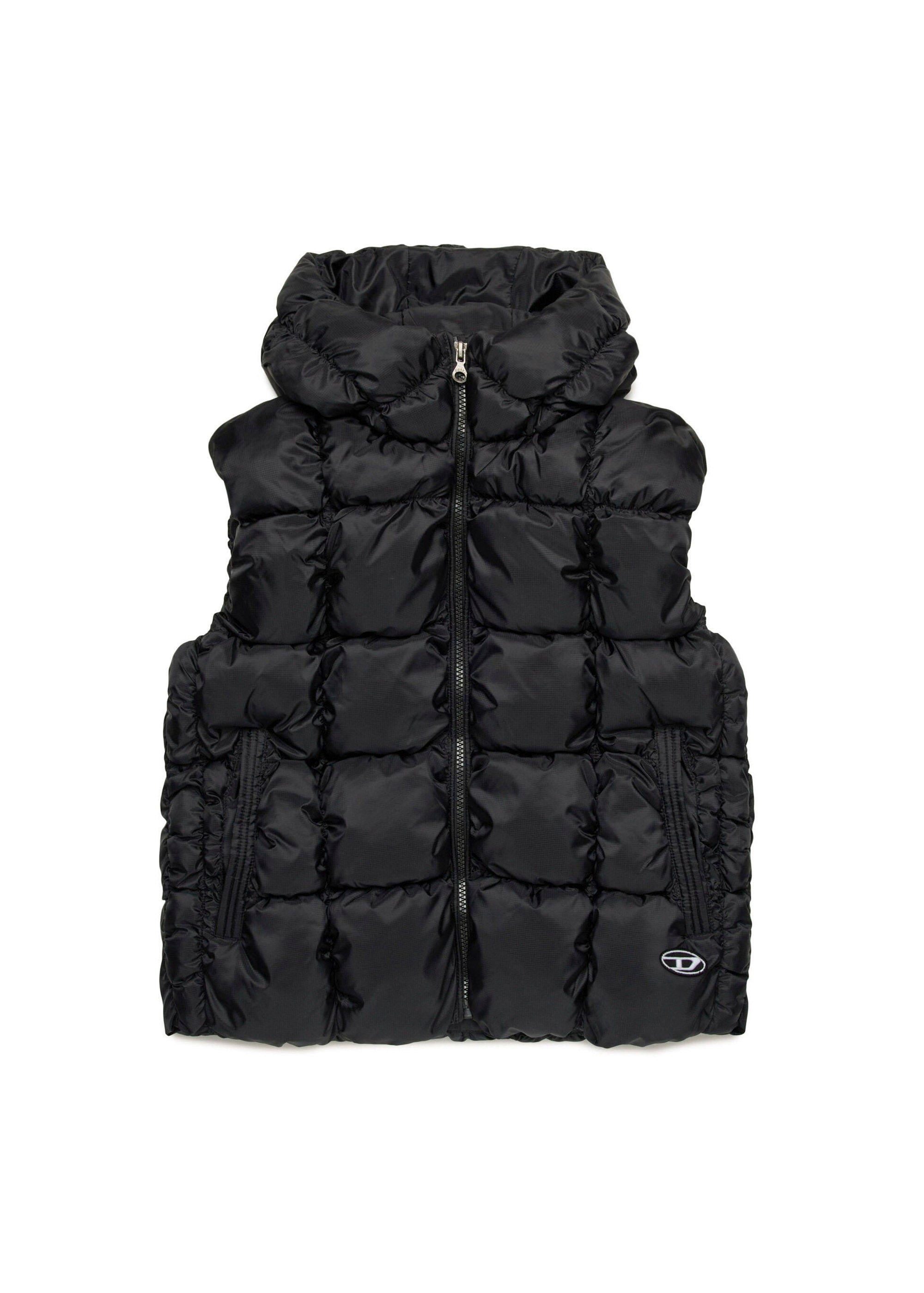 Diesel Kids Smanicato Nero Trapuntato per Bambini