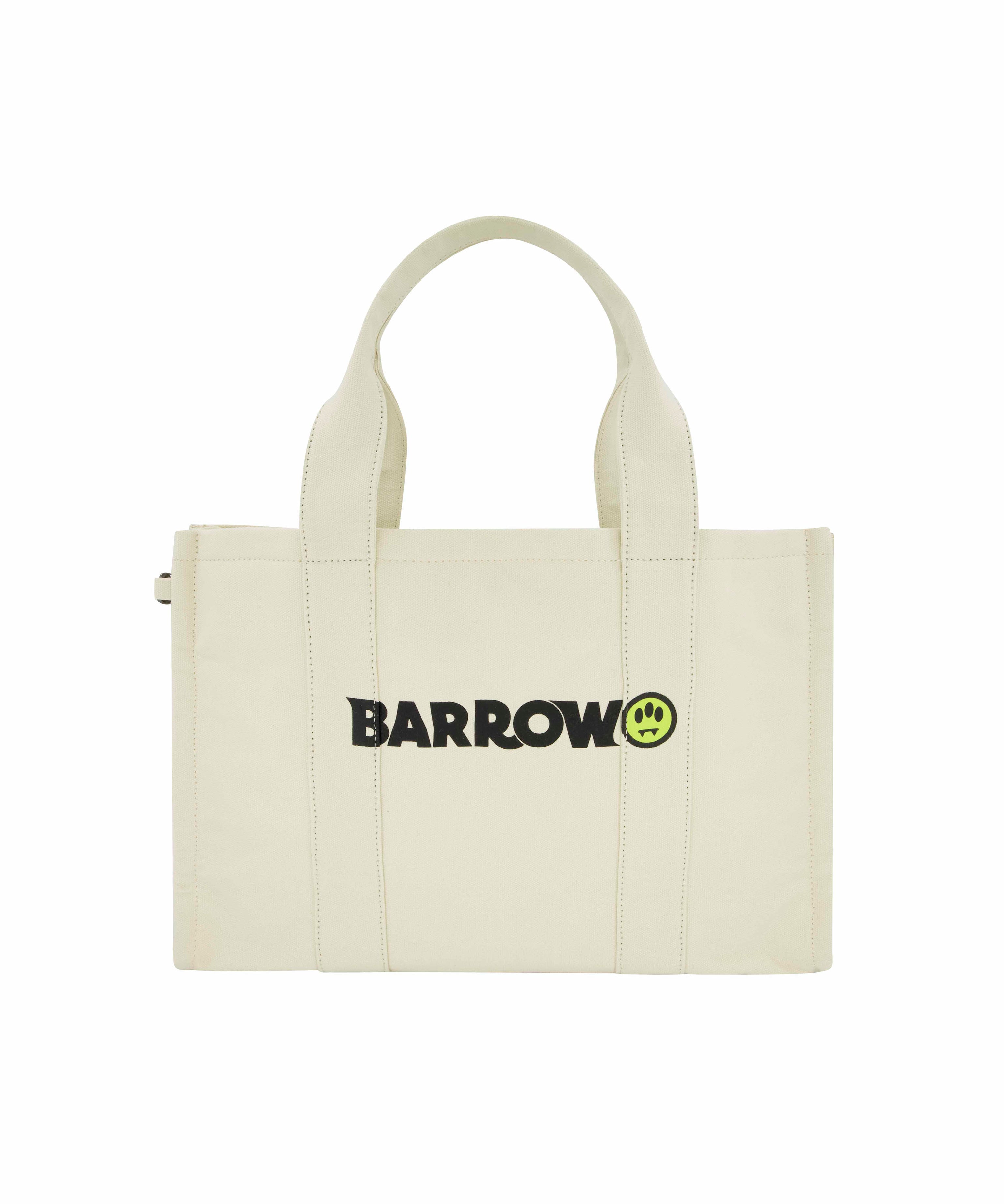 Barrow Kids Borsa Tote Crema con Logo per Bambine (fronte)