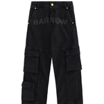 Barrow Kids Denim Jeans Nero Logo Barrow a Laser per Bambini