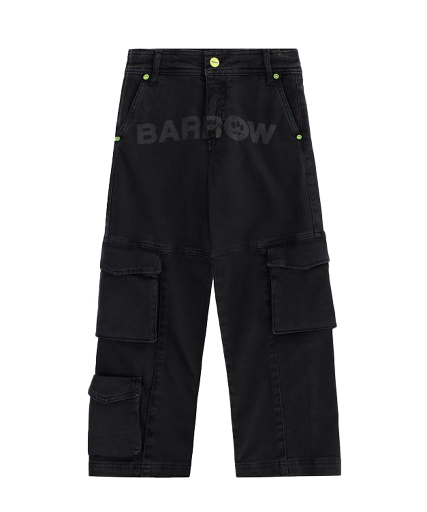 Barrow Kids Denim Jeans Nero Logo Barrow a Laser per Bambini