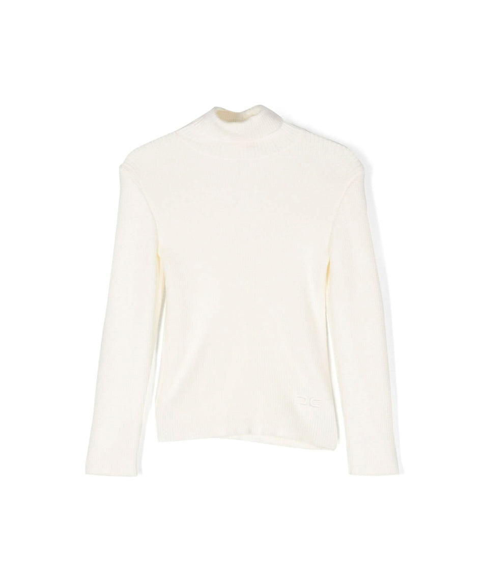 Elisabetta Franchi La Mia Bambina Lupetto Avorio per Bambine