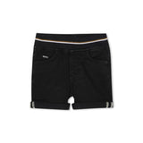 Boss Kids Shorts Denim Neri per Neonati