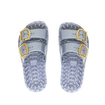 Sensi Kids Flamingo Sandalo Argento Doppia Fascia per Bambini (da sopra)