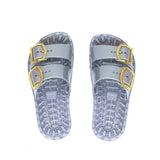 Sensi Kids Flamingo Sandalo Argento Doppia Fascia per Bambini (da sopra)