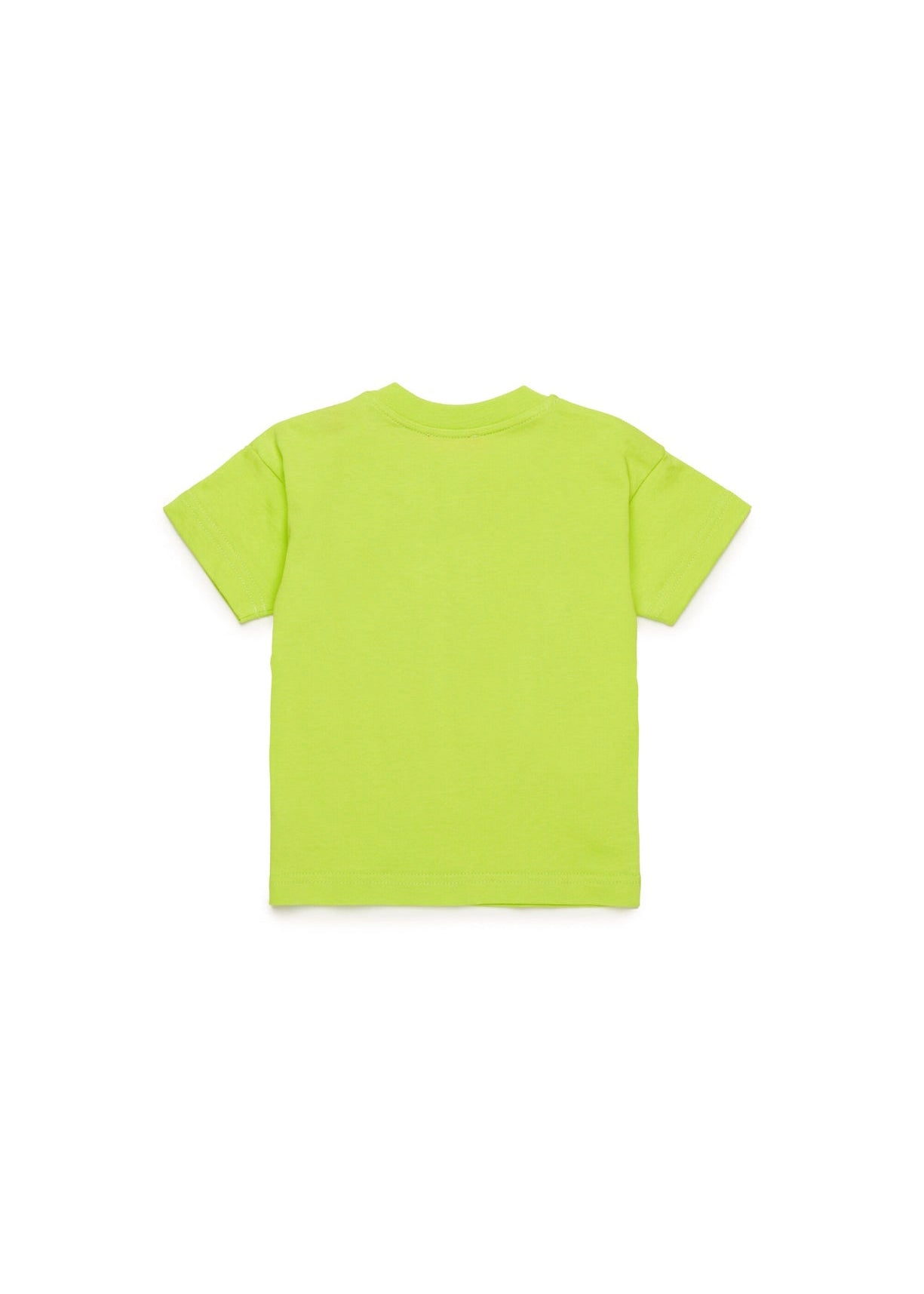 Diesel Kids T-shirt Verde Mela con Logo Degradè per Neonati