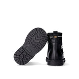 Elisabetta Franchi La Mia Bambina Stivaletto Nero con Logo per Bambine