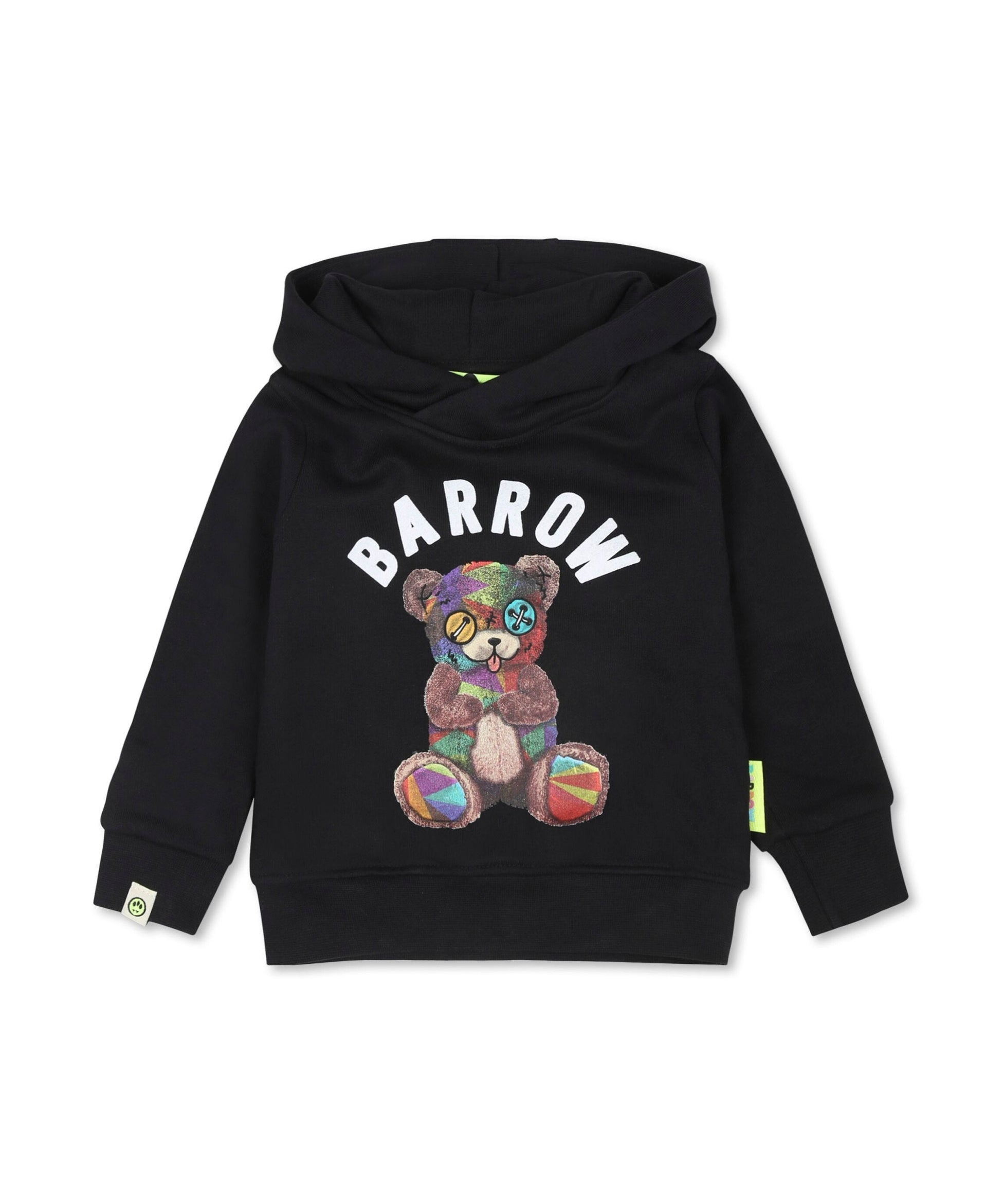 Barrow Kids Felpa Nera con Cappuccio con Stampa per Neonati