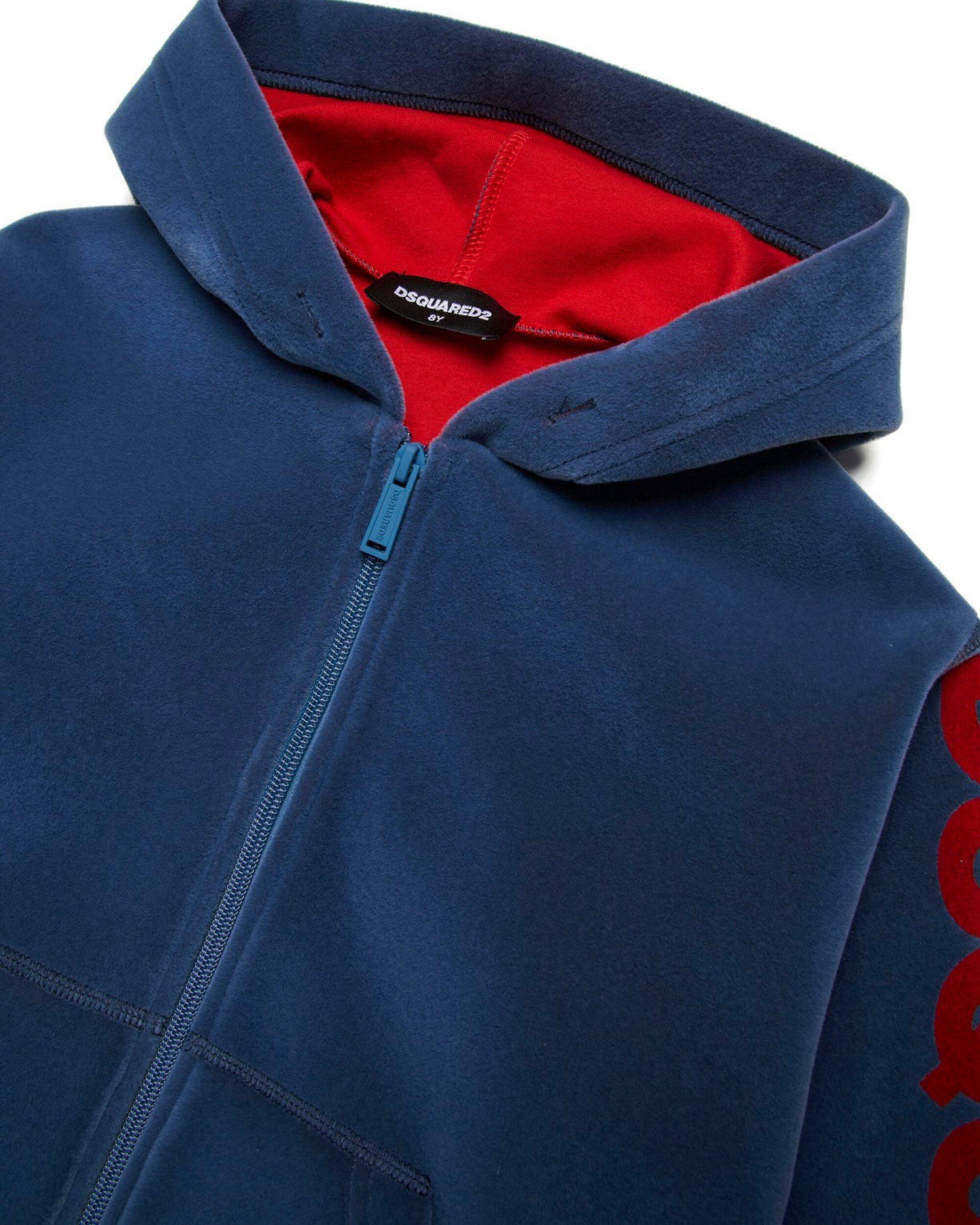 Dsquared2 Kids Felpa con Cappuccio Lavagna per Bambini