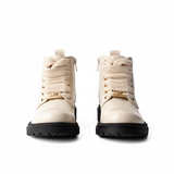 Elisabetta Franchi La Mia Bambina Anfibi Panna per Bambine