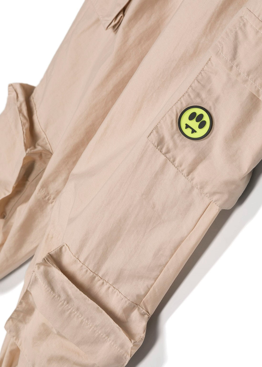 Barrow Kids Pantalone Cargo Beige in Nylon