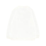 Moschino Kids Felpa Girocollo Panna con Logo per Neonati