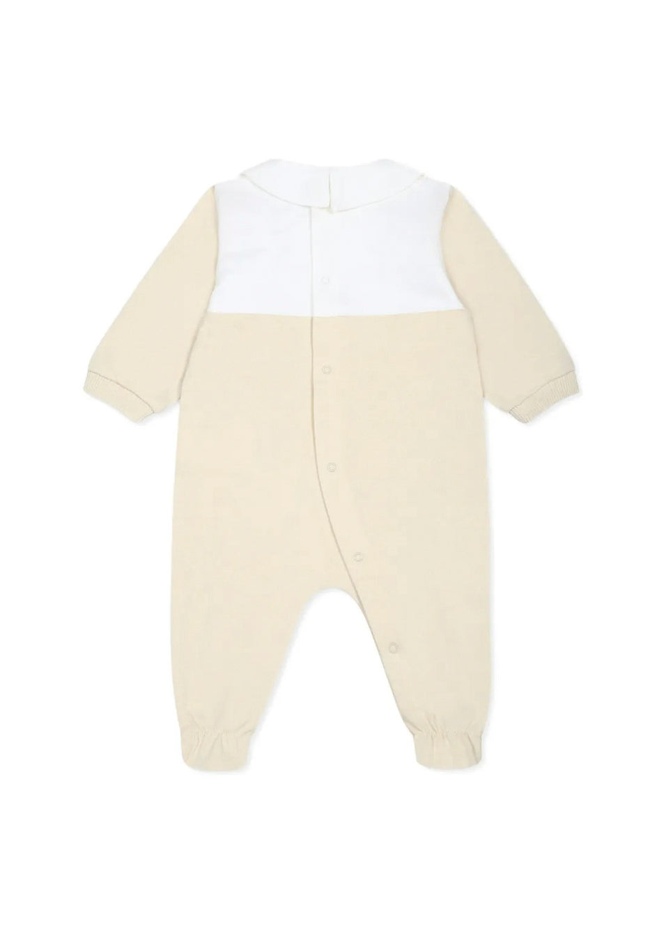 Moschino Kids Tutina Beige con Stampa per Neonati