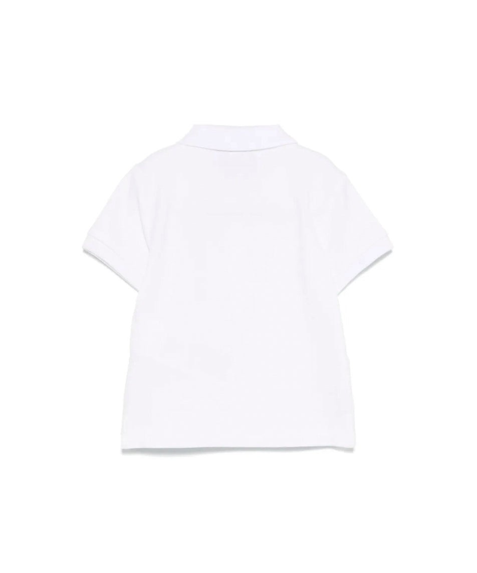 Moschino Kids Polo Bianca con Stampa Toy per Neonati