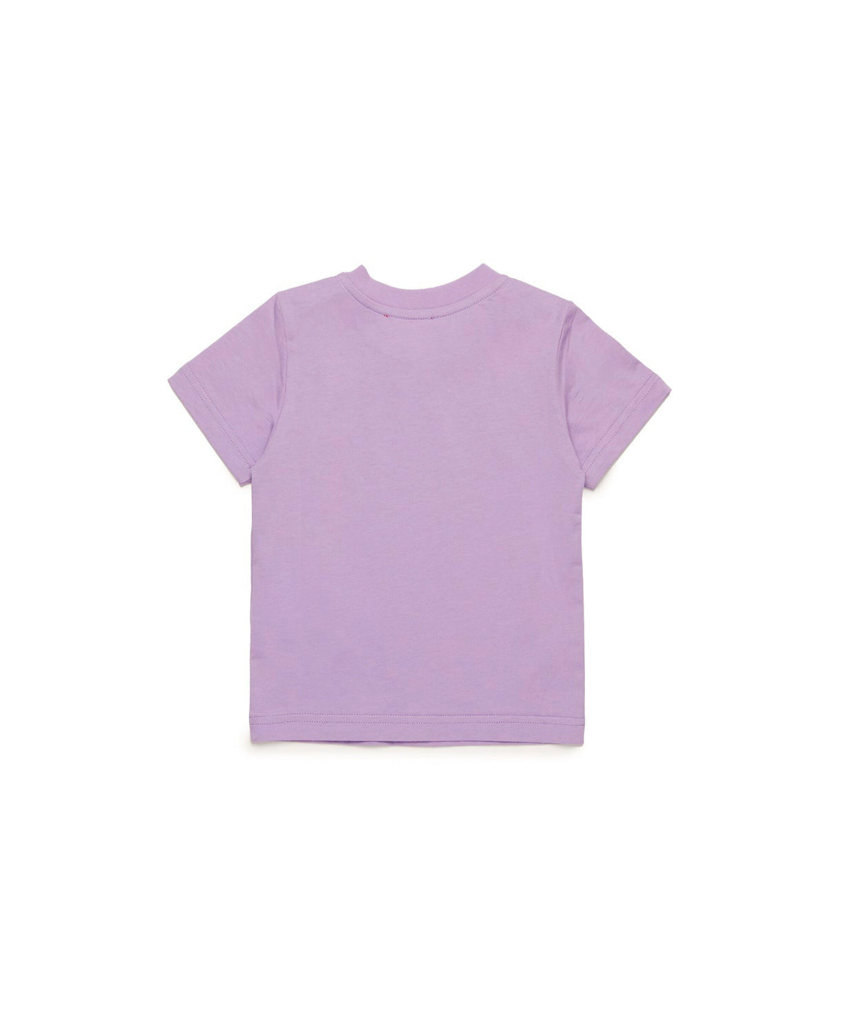 Diesel Kids T-shirt Lilla Used Effect con Oval D per Neonate