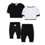Boss Kids Completo 2 T-shirt+ 2 Pantalone per Neonati