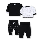 Boss Kids Completo 2 T-shirt+ 2 Pantalone per Neonati