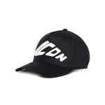 Dsquared2 Kids Cappello Nero con Stampa ICON per Bambini