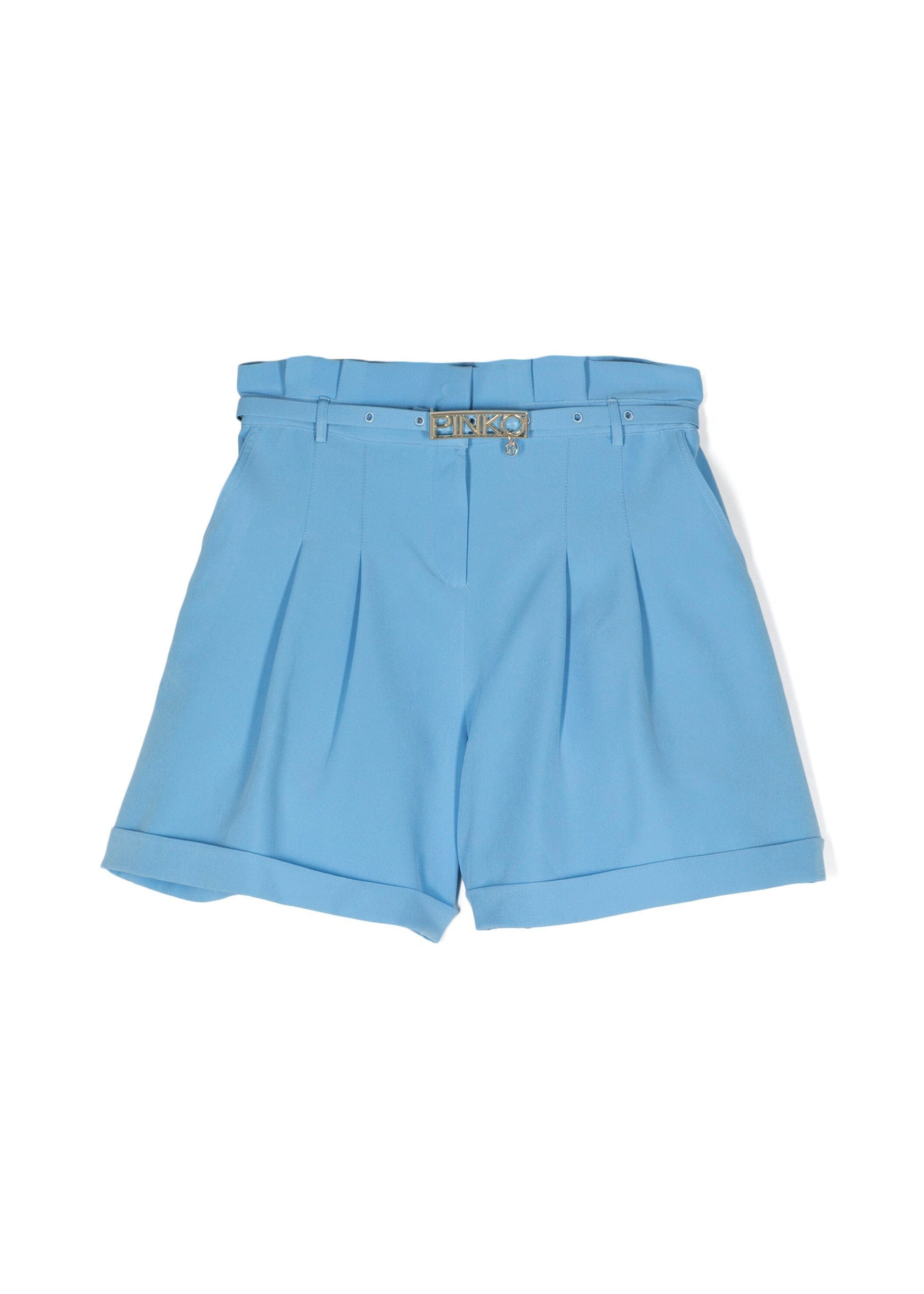 Pinko Kids Short Cielo con Cintura Logata per Bambine
