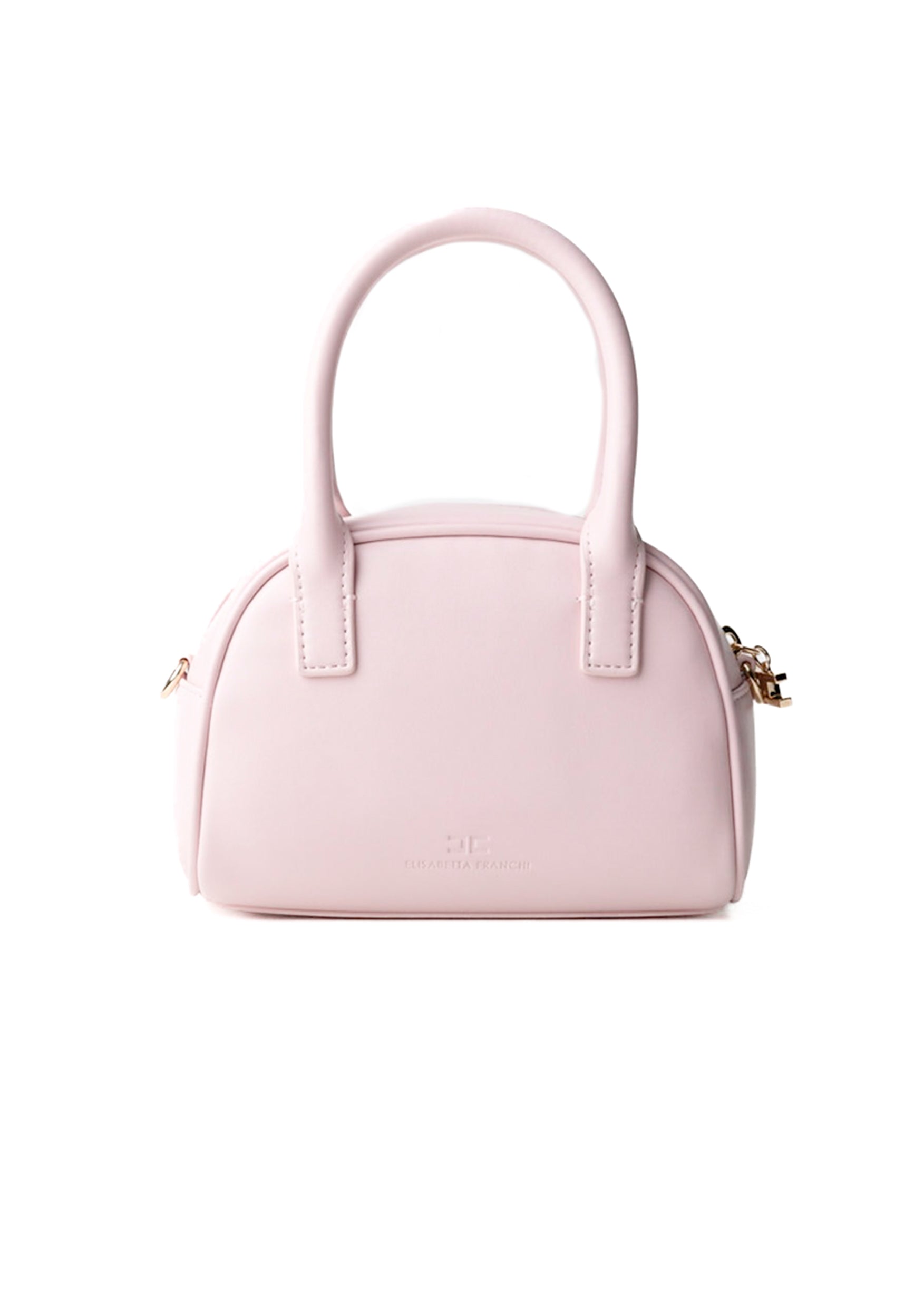 Elisabetta Franchi La Mia Bambina Borsa a Tracolla Rosa con Logo per Bambine