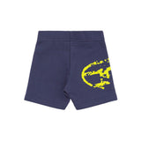Diesel Kids Blue Shorts in Fleece with Logo for Babies