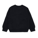 Diesel Kids Felpa Girocollo Nera Oval D per Bambini