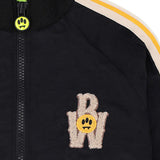 Barrow Kids Felpa sportiva Unisex nero con bande gialle per Bambini