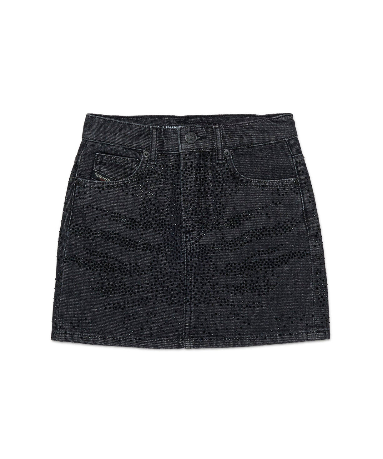 Diesel Kids Gonna Nera Denim Hotfix per Bambine