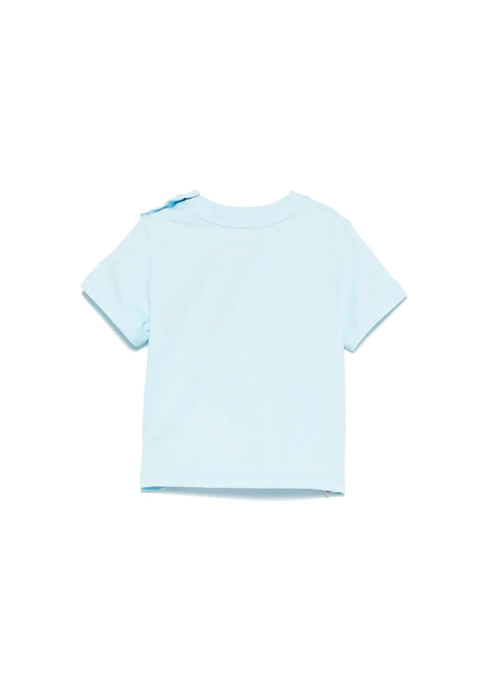 Moschino Kids T-shirt Celeste con Ricamo Toy per Neonati