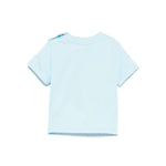 Moschino Kids T-shirt Celeste con Ricamo Toy per Neonati