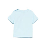 Moschino Kids T-shirt Celeste con Ricamo Toy per Neonati