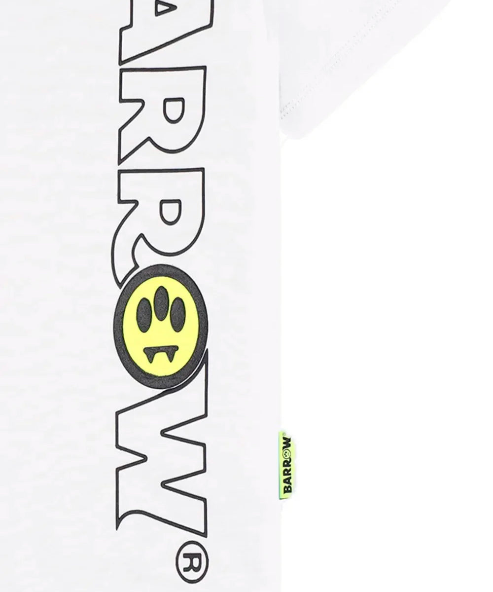Barrow Kids T-Shirt Bianca con Stampa "Barrow" per Bambini