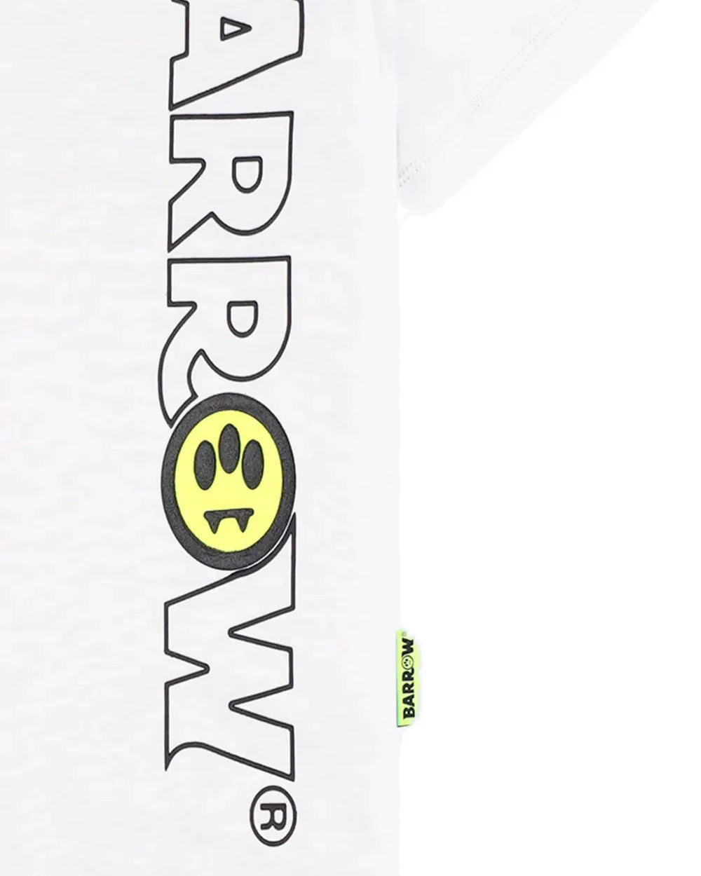 Barrow Kids T-Shirt Bianca con Stampa "Barrow" per Bambini