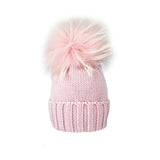 Queen Pink Wool Hat with Pom Pom