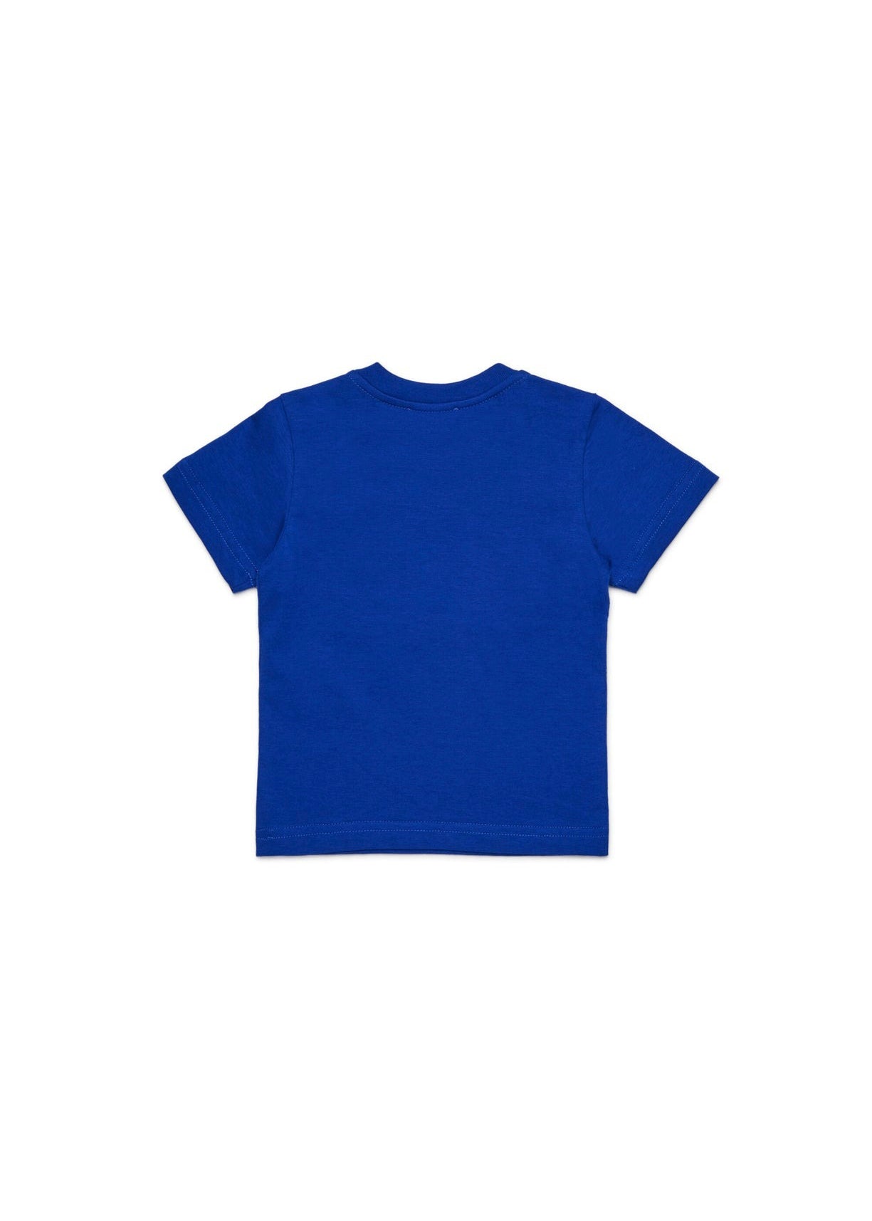 Diesel Kids T-shirt Blu con Oval D per Neonati (retro)