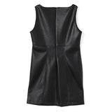 Elisabetta Franchi La Mia Bambina Abito Nero in Eco Pelle per Bambine
 (retro)