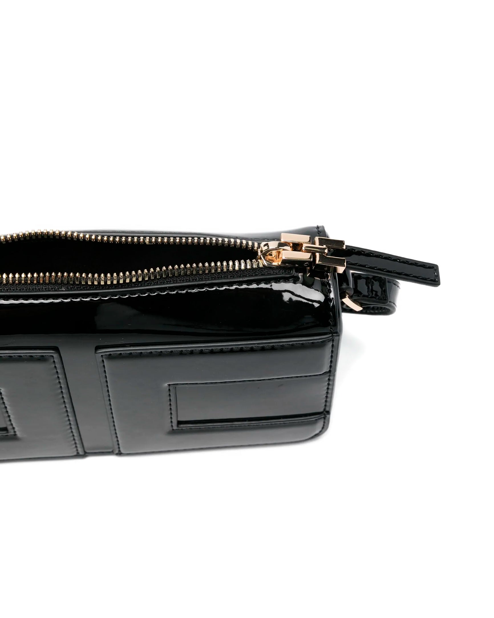 Elisabetta Franchi La Mia Bambina Borsa a Tracolla Nero con Logo per Bambine