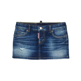 Dsquared2 Kids Minigonna Denim per Bambine