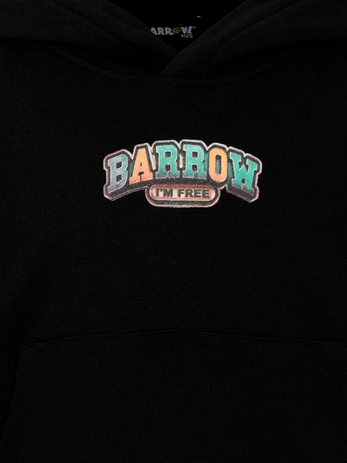 Barrow Kids Felpa con Cappuccio Nera Unisex per Bambini