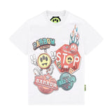 Barrow Kids T-Shirt Bianca con Grafica Unisex per Bambini