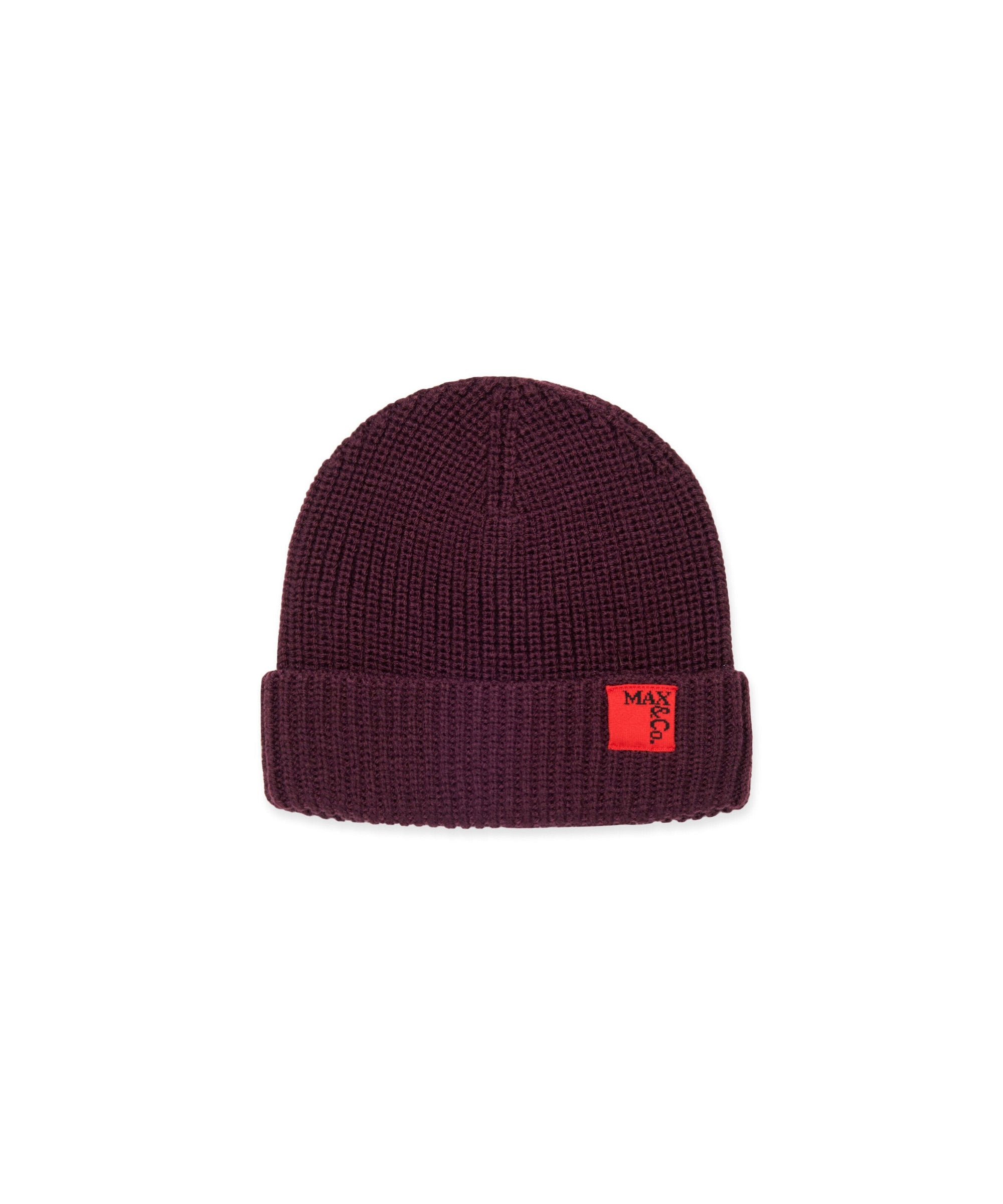 Max & Co Kids Cappello Beanie Bordeaux per Bambine