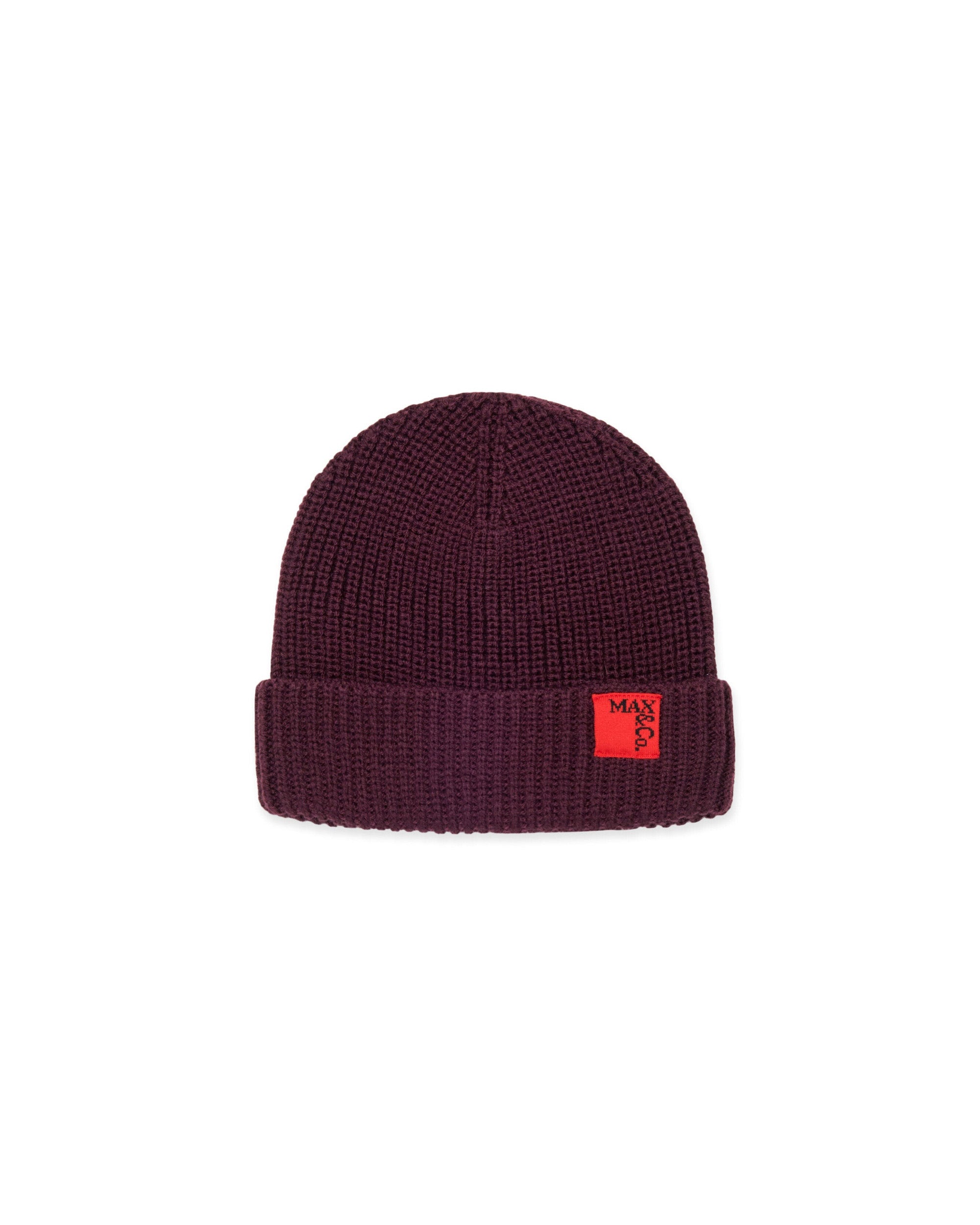 Max & Co Kids Cappello Beanie Bordeaux per Bambine