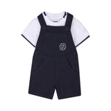 Boss Kids Navy Dungarees with T-shirt for Newborns