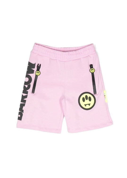 Barrow Kids Short Rosa/Lavanda con Stampa per Bambine