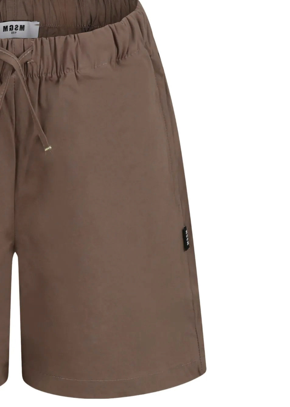MSGM Kids Bermuda Parachute Marrone per Bambini (dettagli)