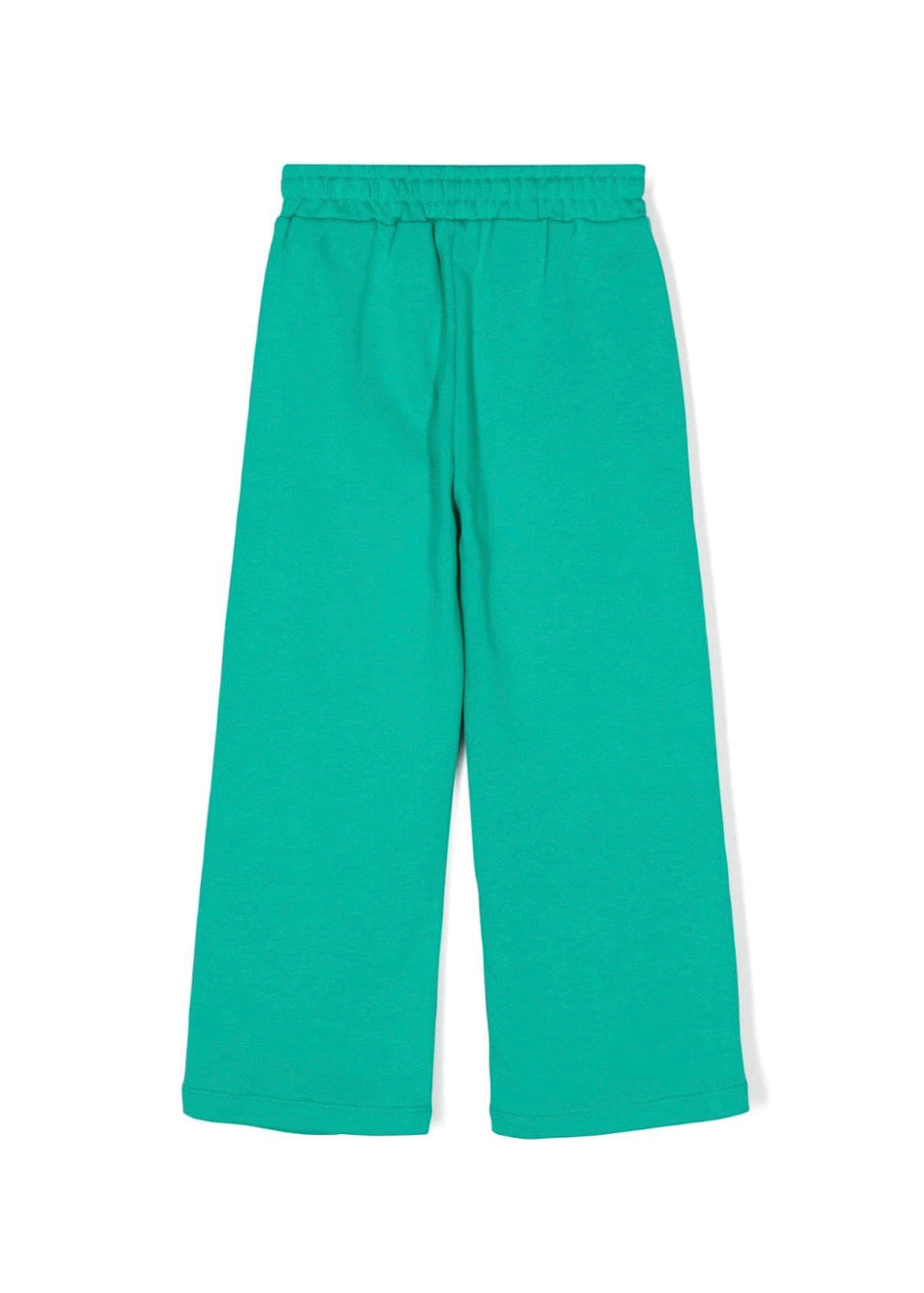 MSGM Kids Pantaloni in Tuta Verdi Wide Leg per Bambine (retro)