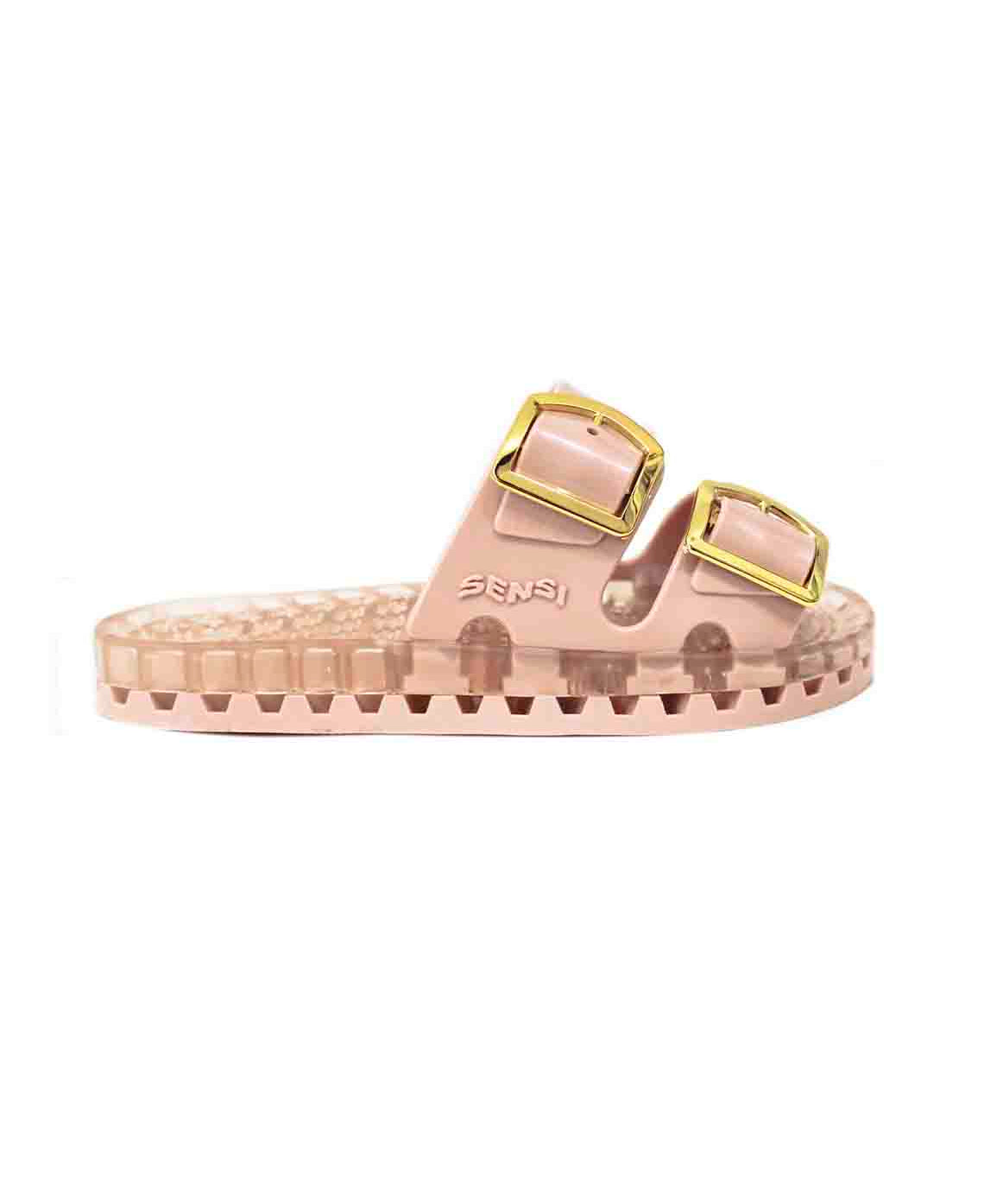 Sensi Kids Flamingo Sandalo Cipria Doppia Fascia per Bambine (lato)